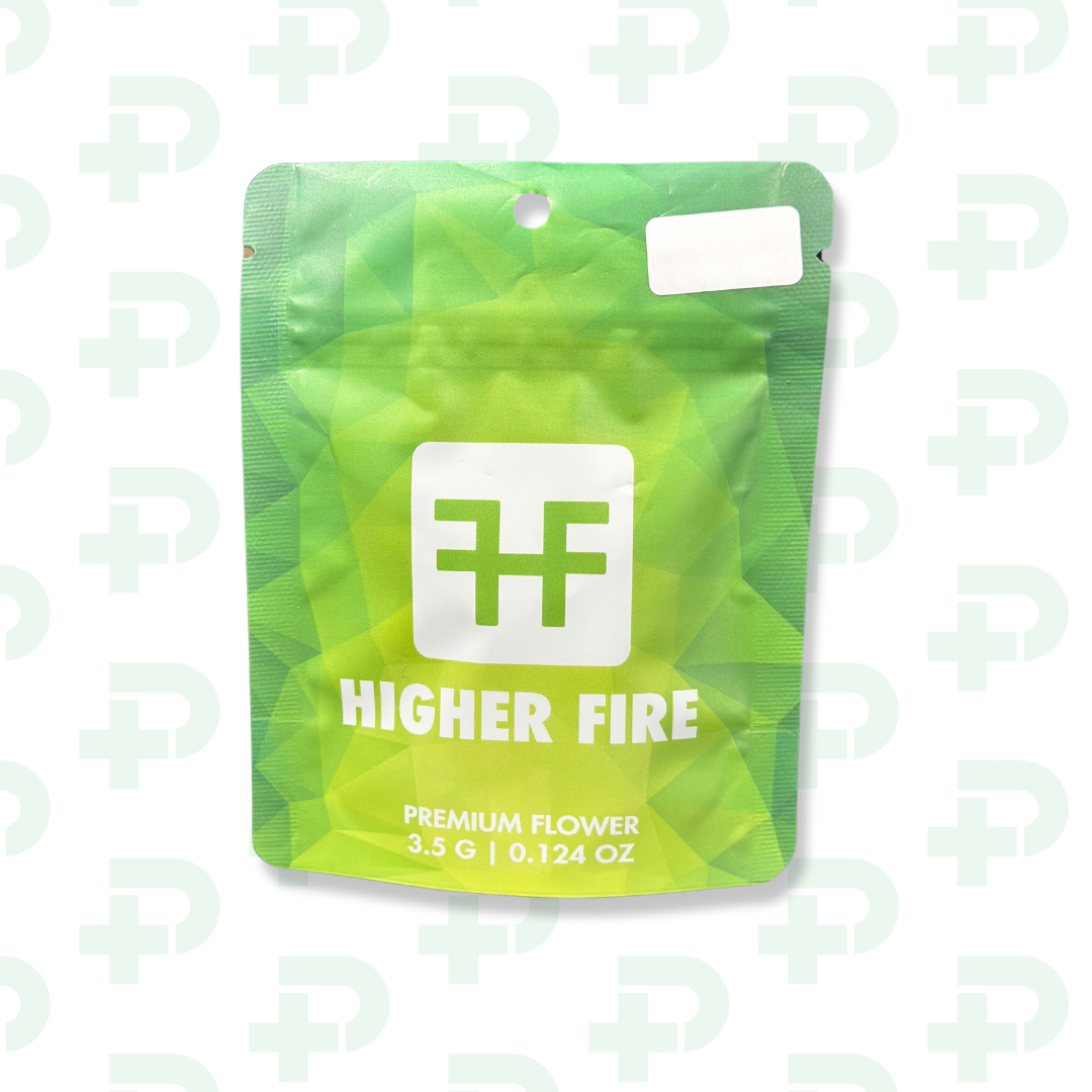 Photograph of Product: Higher Fire Prepack 8th - Green - Double Dip - 3.5g