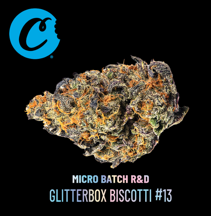 Photograph of product: Cookies Glitterbox x Biscotti #13 Indoor Flower 3.5g