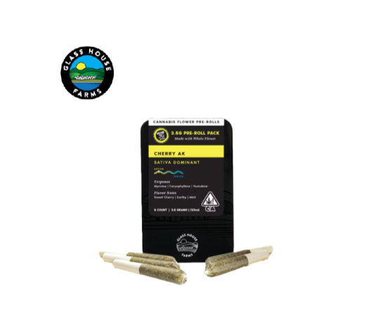 Photograph of product: CHERRY AK 3.5G 5 PACK PREROLLS