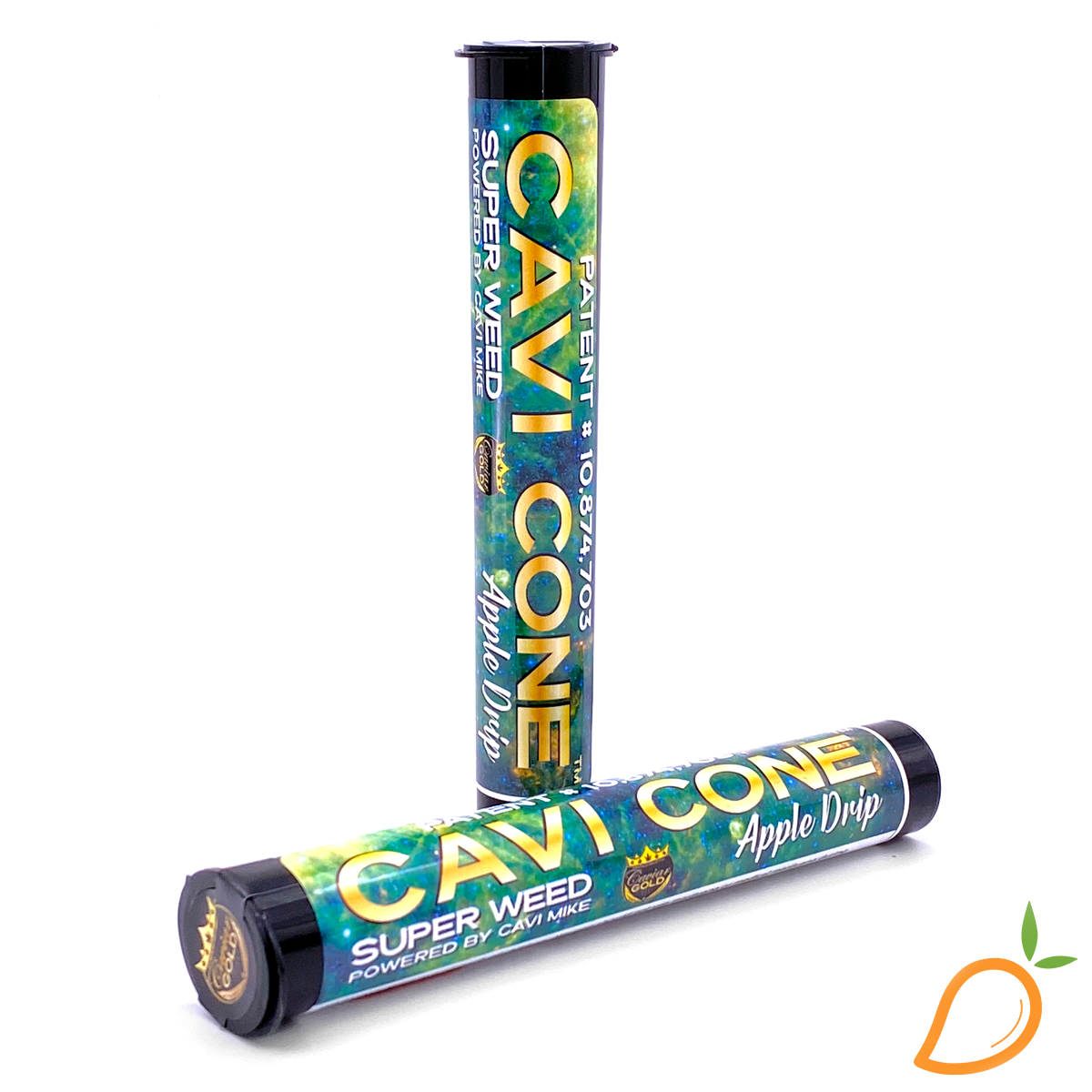 Photograph of product: 1.3g Apple Drip Infused Preroll Caviar Gold
