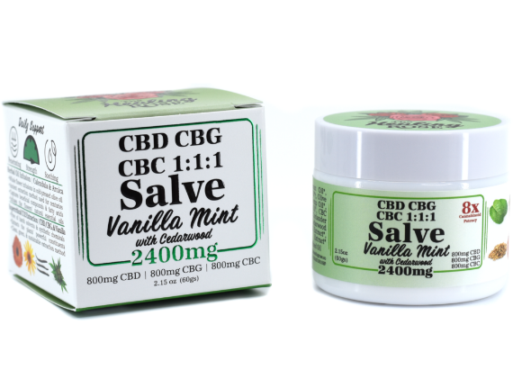 Photograph of product: Healing Rose | Vanilla Mint CBD/CBG/CBC | Salve 8x .25mg