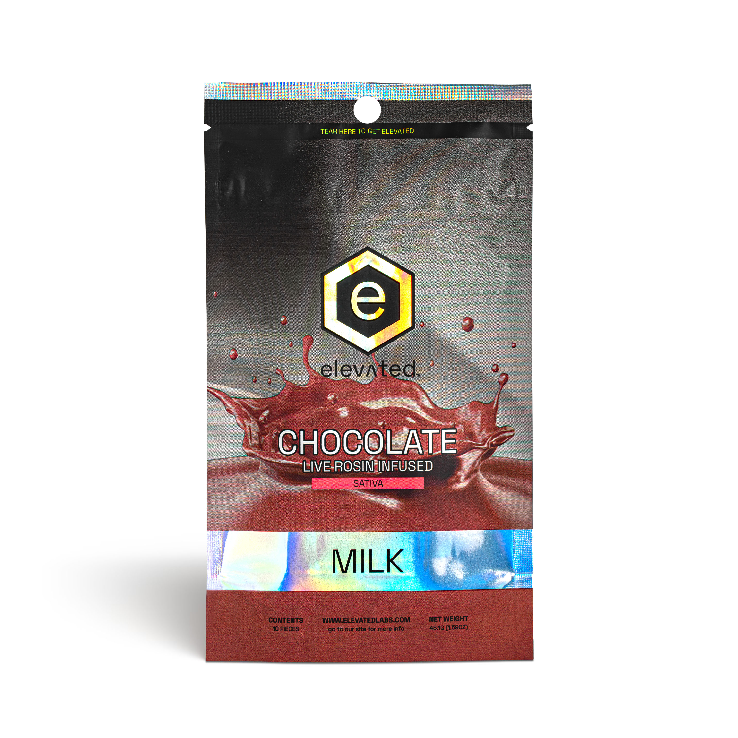 Photograph of product: Milk Chocolate Rosin Bar - 100mg