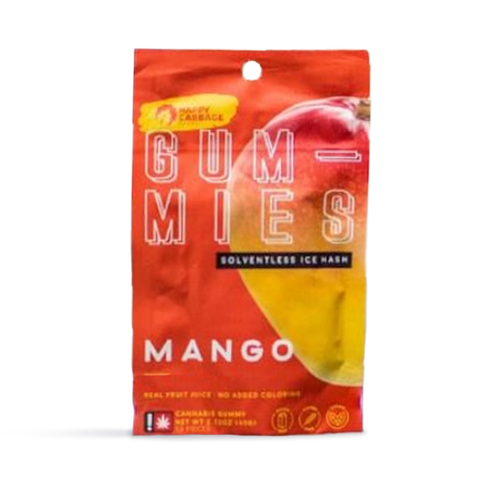 Photograph of product: Happy Cabbage | Mango au chocolat Infused Gummies | 100mg