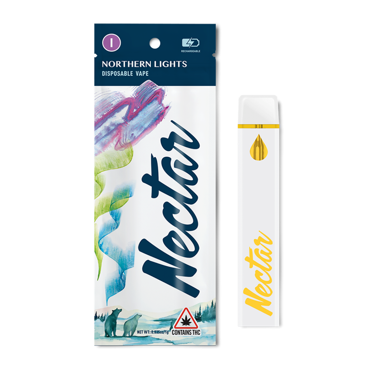Photograph of product: Northern Lights - Disposable AIO 1g