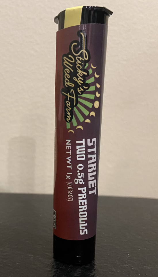 Photograph of product: Sticky's Oui'd Farm | Starlet | 2 Pack Prerolls each