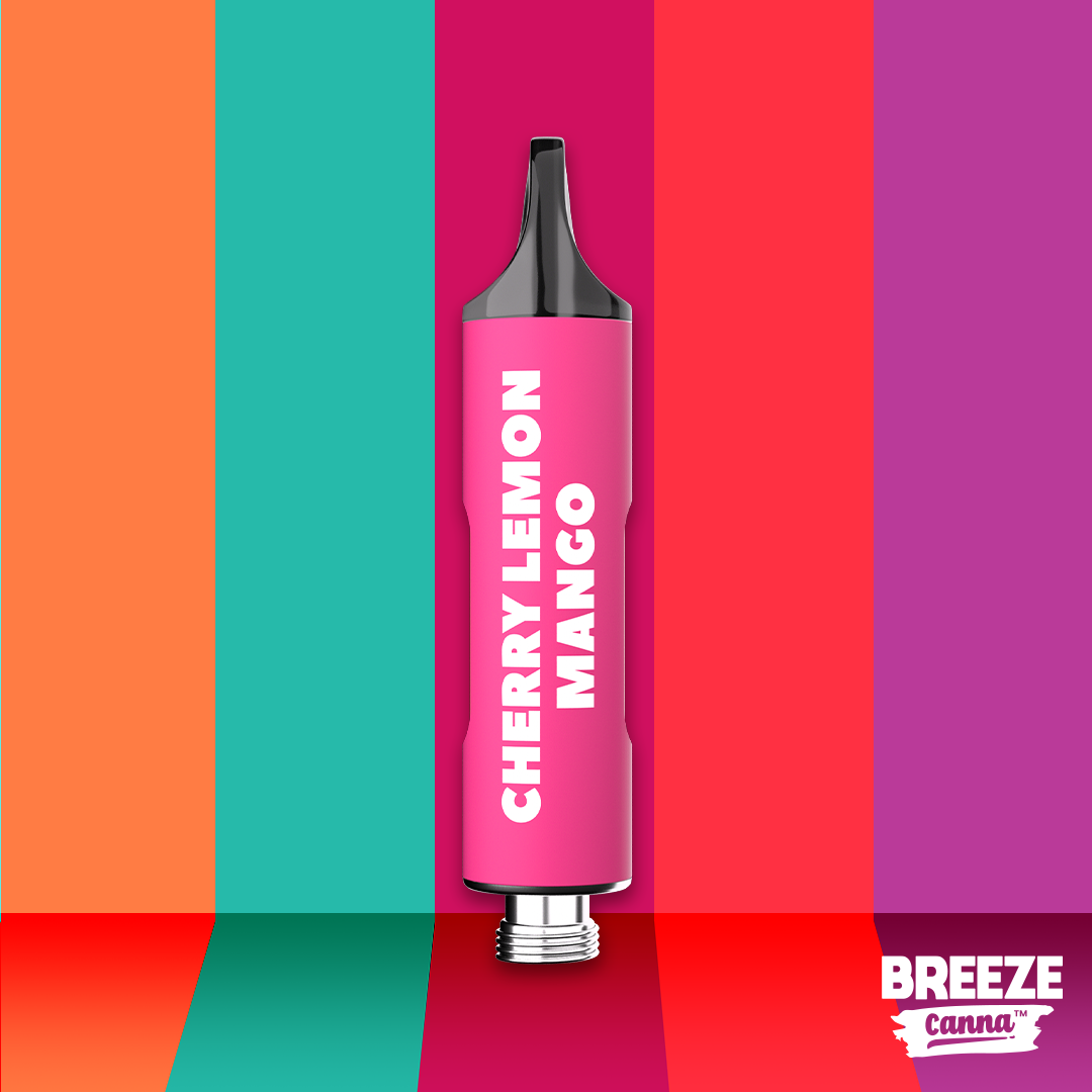 Photograph of product: Breeze Canna | Cherry Lemon Mango | Disposable Cartridge | 1g
