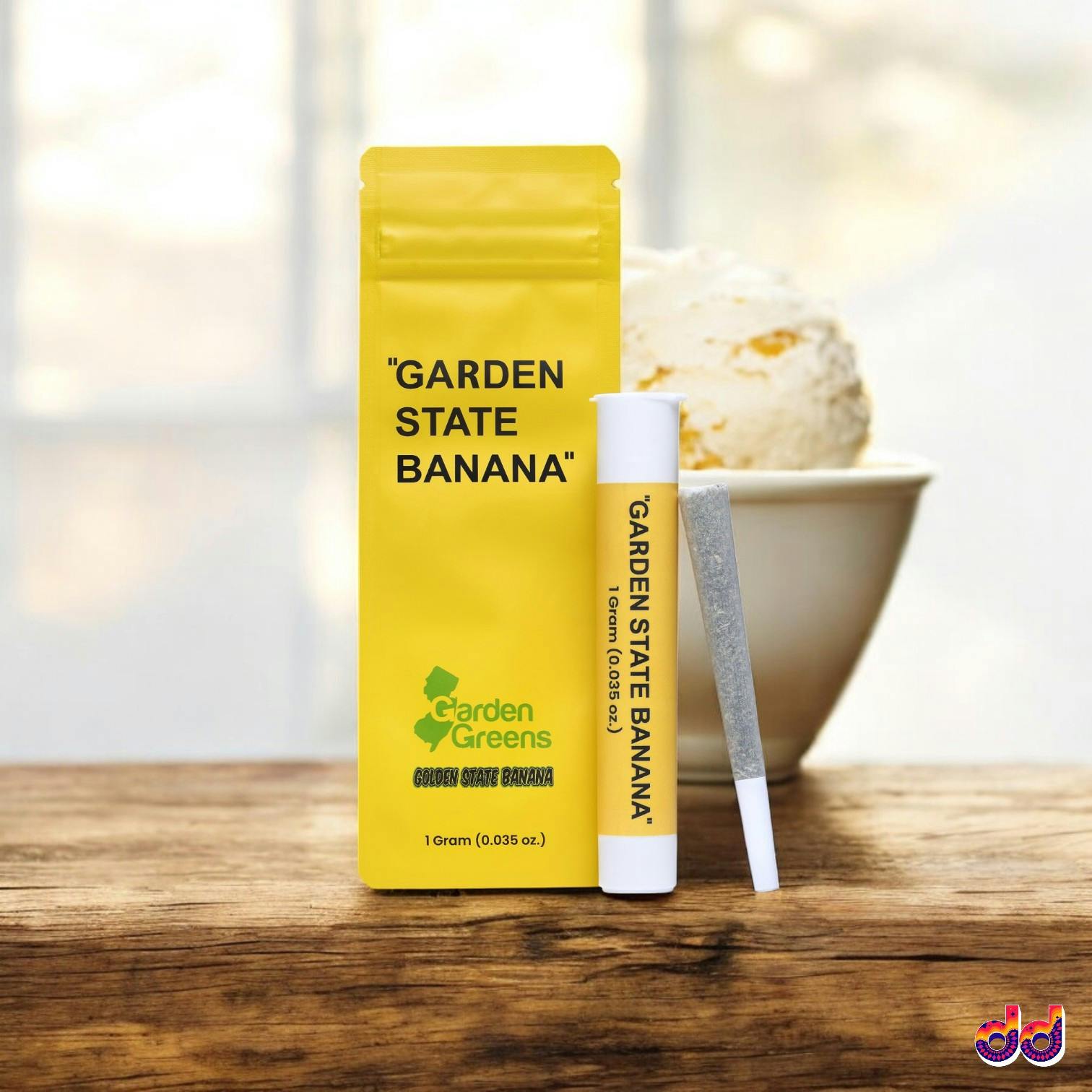Photograph of product: BANANA SUNDAE - 1.0G - SINGLE - PREROLL - 1 G