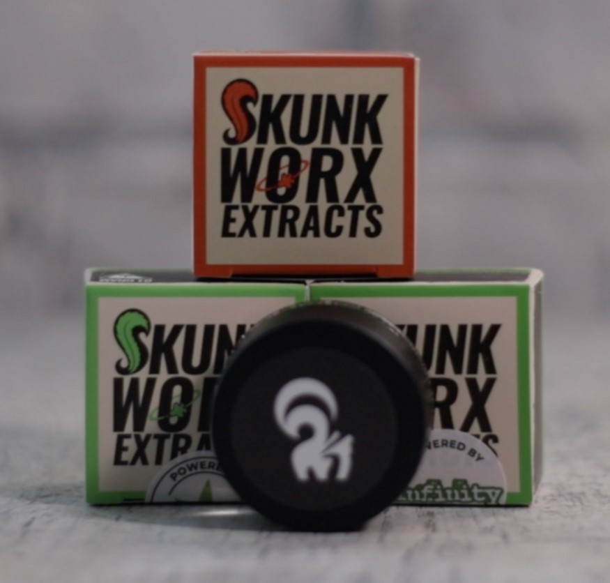 Photograph of product: Skunk Worx | 1g | Fritter Cookies | Live Resin