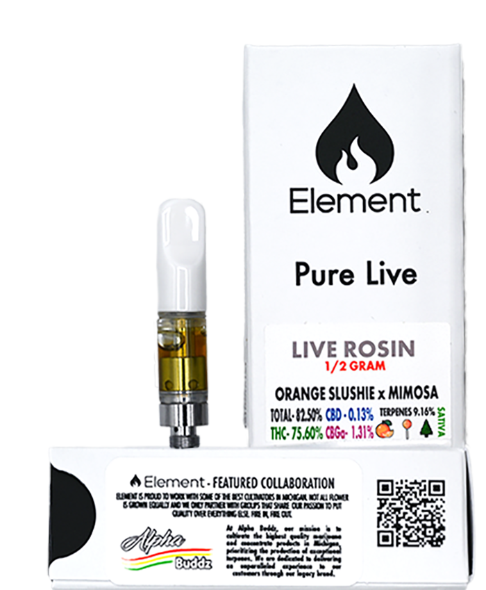 Photograph of product: Element - Live Rosin Cart- - Star Pebbles x The Soap