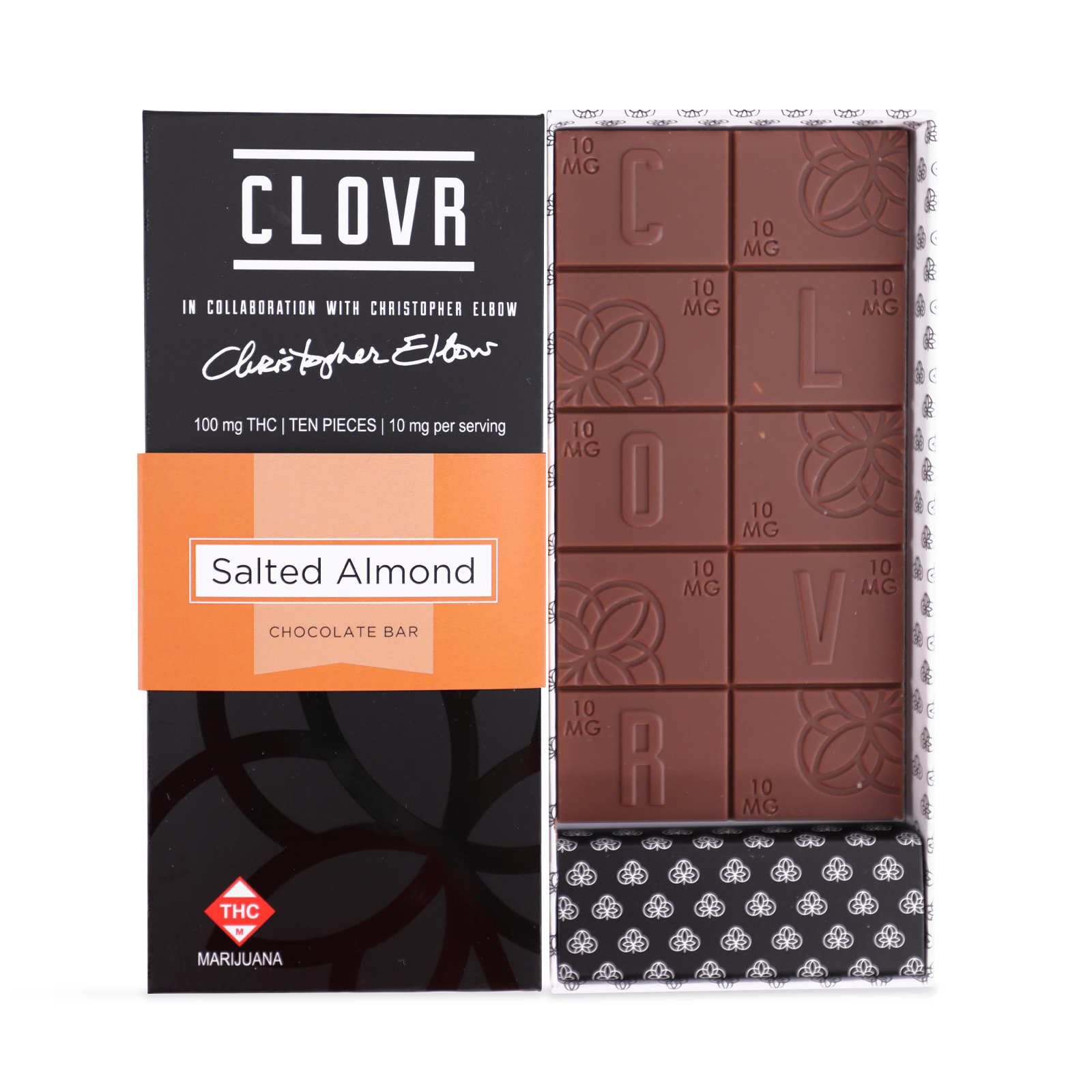 Photograph of product: Salted Almond Chocolate Bar | 100mg