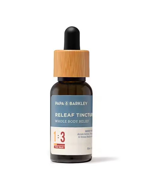 Photograph of product: Releaf Tincture 1:3 CBD:TH-oui 15ml