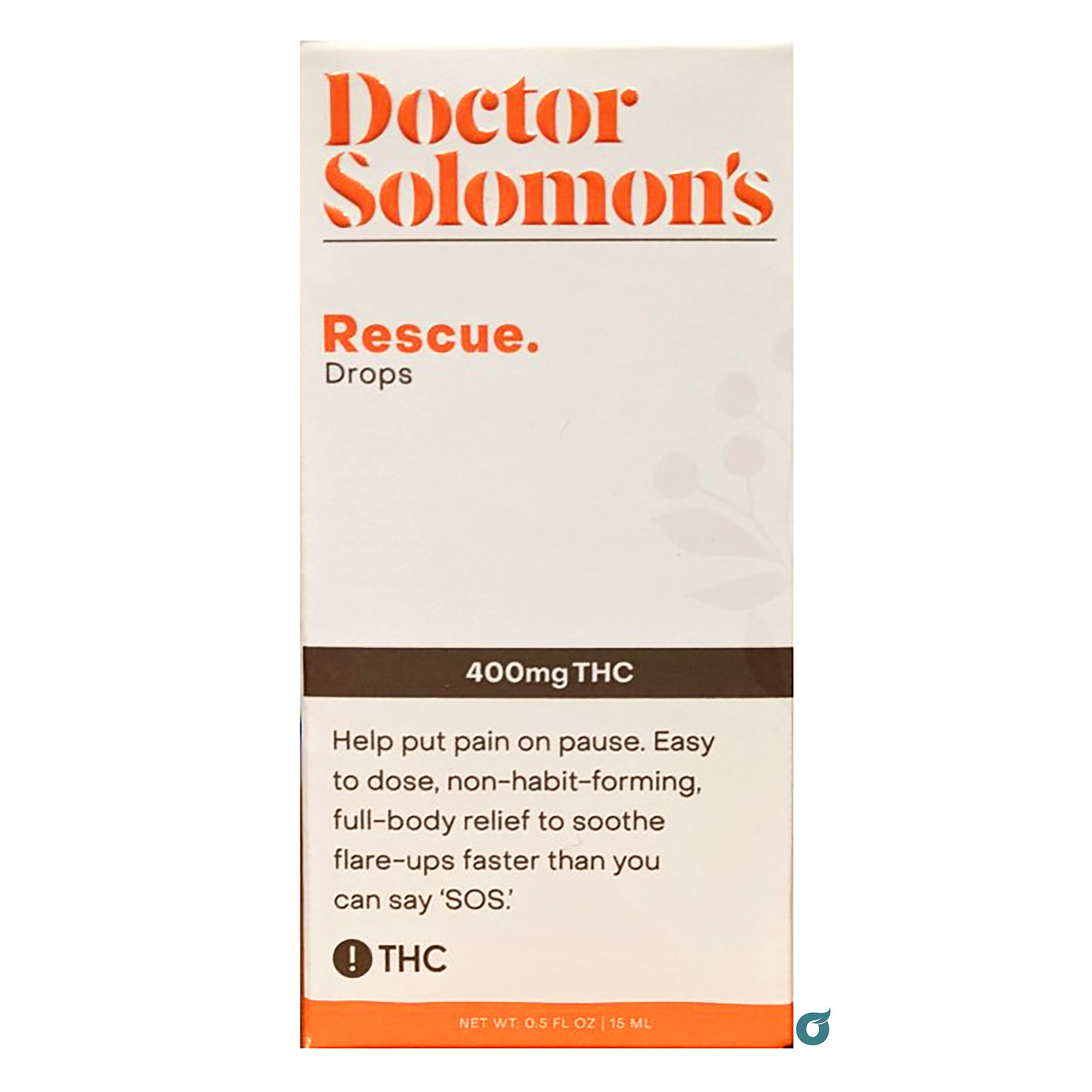 Photograph of product: Doctor Solomon's | Rescue Drops 400mg Tincture | 15mL