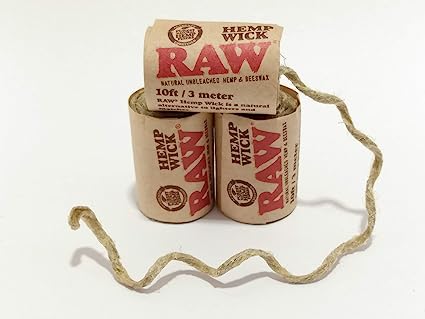 Photograph of product: Natural Unbleached 10' Hemp Wick
