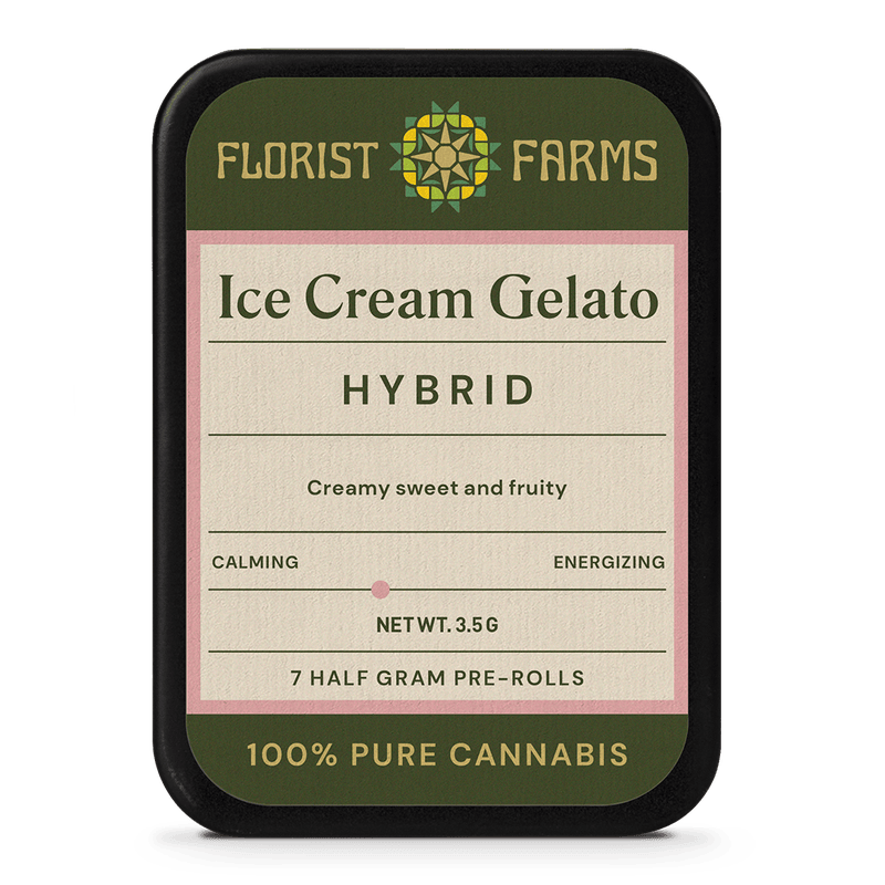 Photograph of product: Florist Farms - Ice Cream Gelato - 5pk - Prerolls