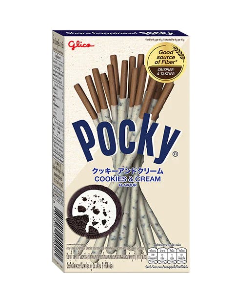 Photograph of product: Convenience Products | - Baked Goods | Pocky Cookies & Cream Biscuit Sticks