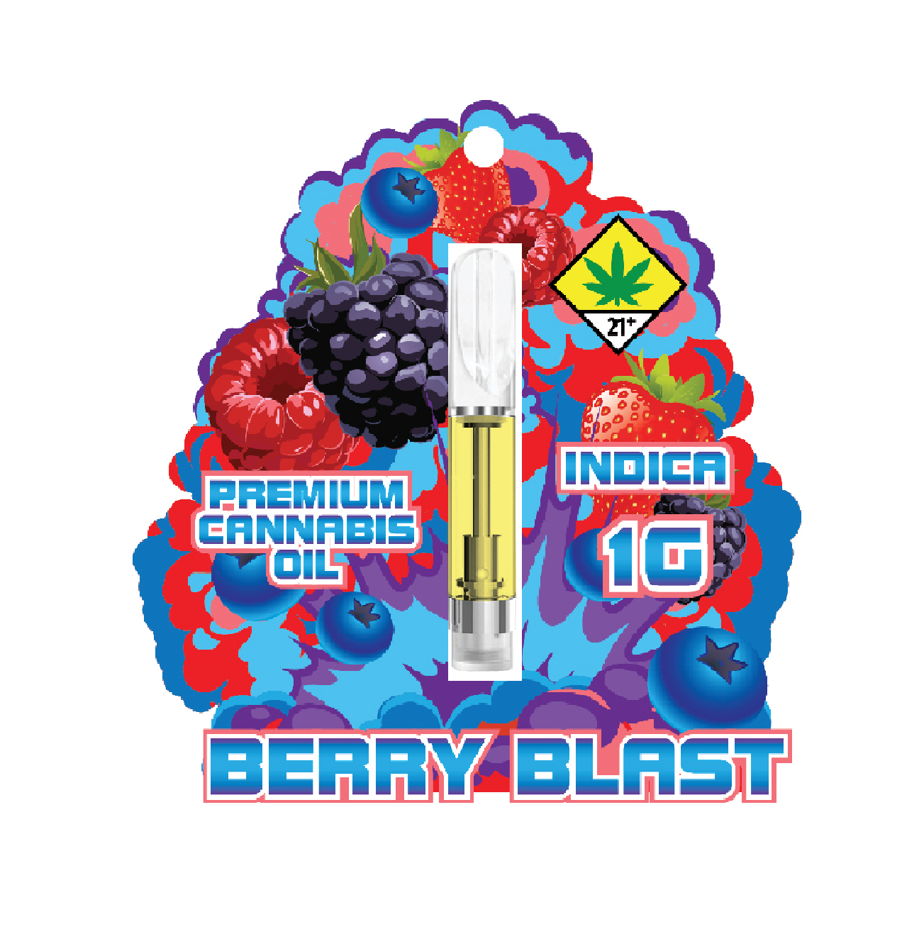 Photograph of product: FM Berry Blast (Oui'd) 1g Cartridge