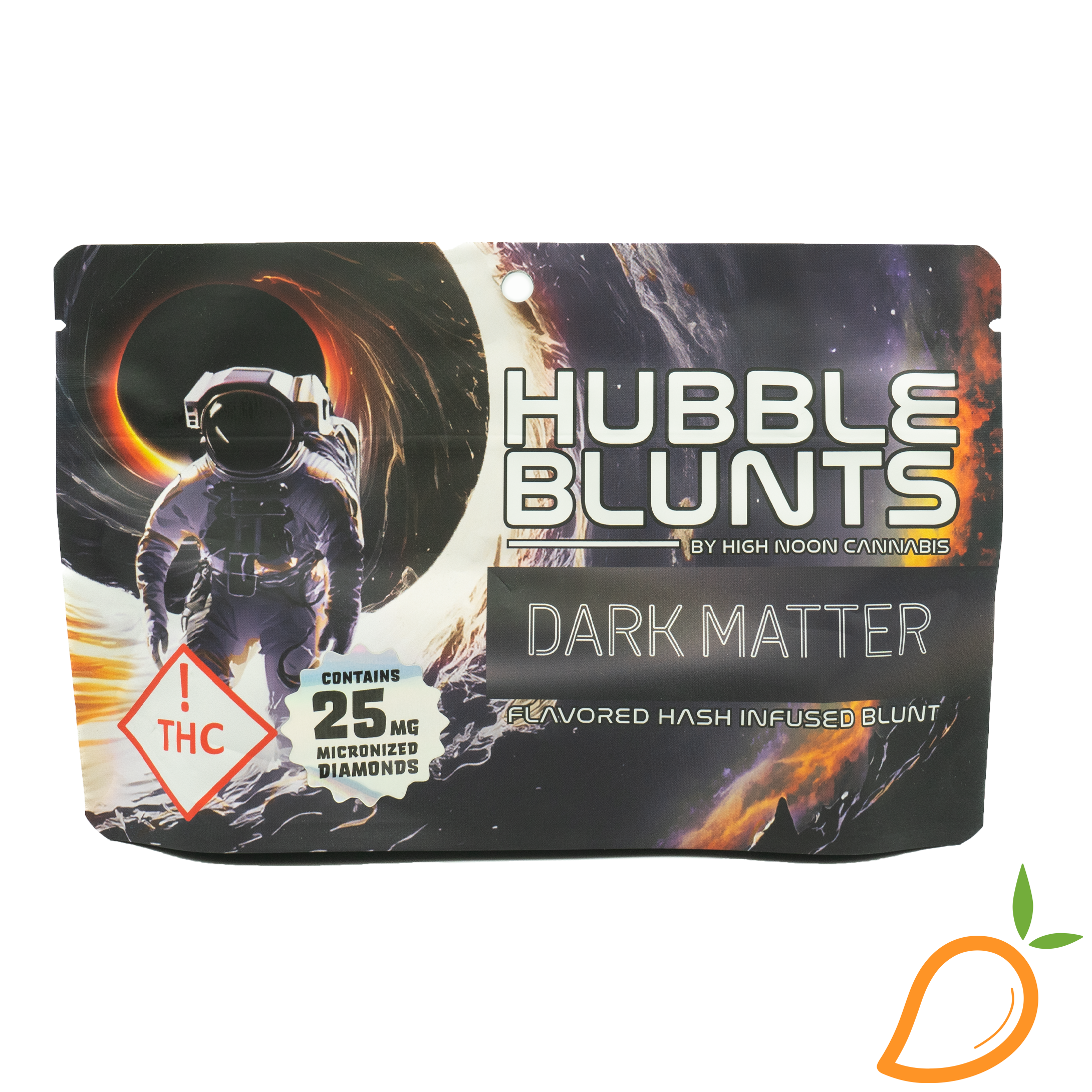 Photograph of product: 1.25g Dark Matter Mango Infused Hubble Blunt High Noon