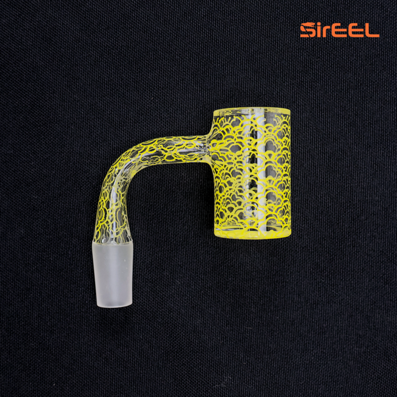 Photograph of product: SirEEL | 14mm Lemon Drop Etched Quartz Banger | Male