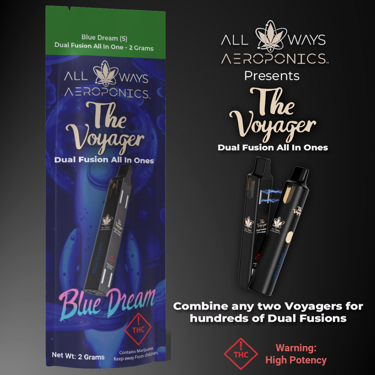 Photograph of product: AWA Voyager Dual Fusion - Blue Dream