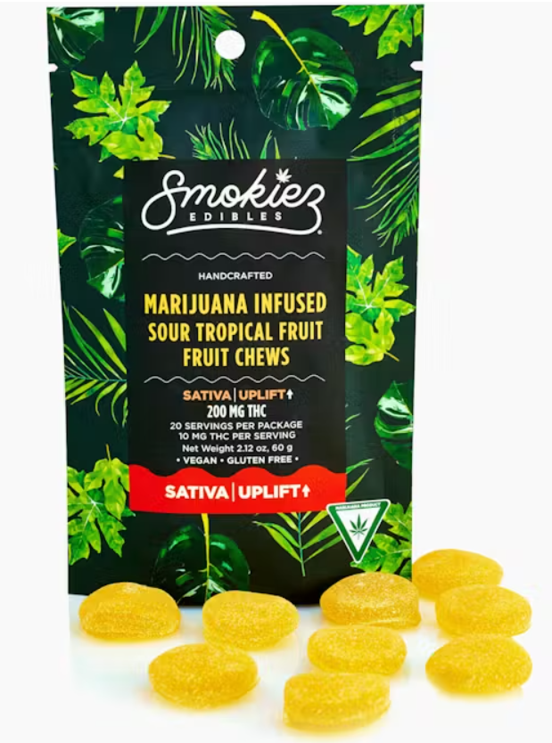Photograph of product: Sweet Tropical Fruit Chews - 200mg