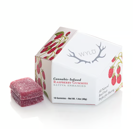 Photograph of product: WYLD | Raspberry Gummies | 10pk 100mg