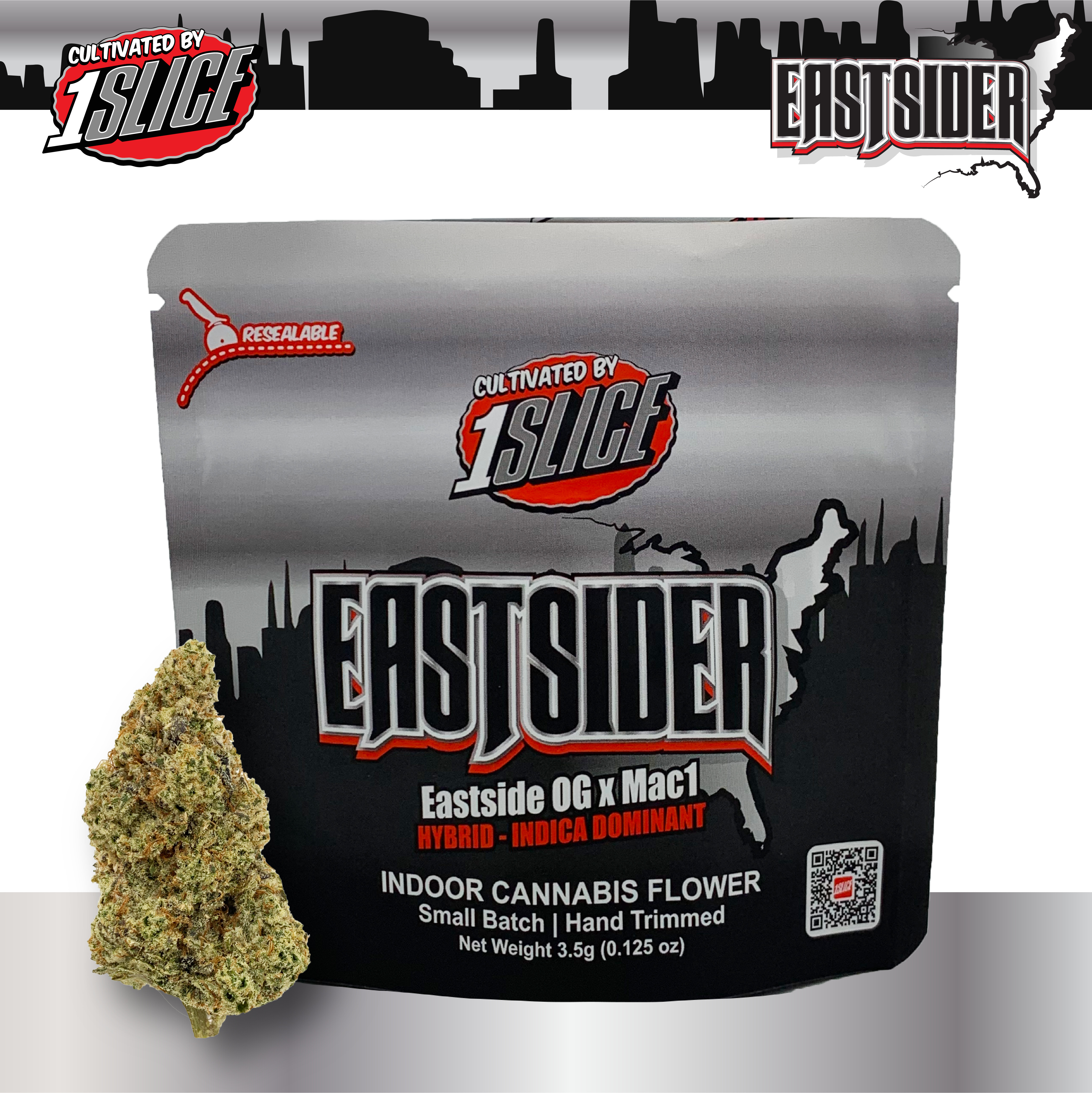 Photograph of product: 1 Slice - Eastsider - Flower - 3.5g