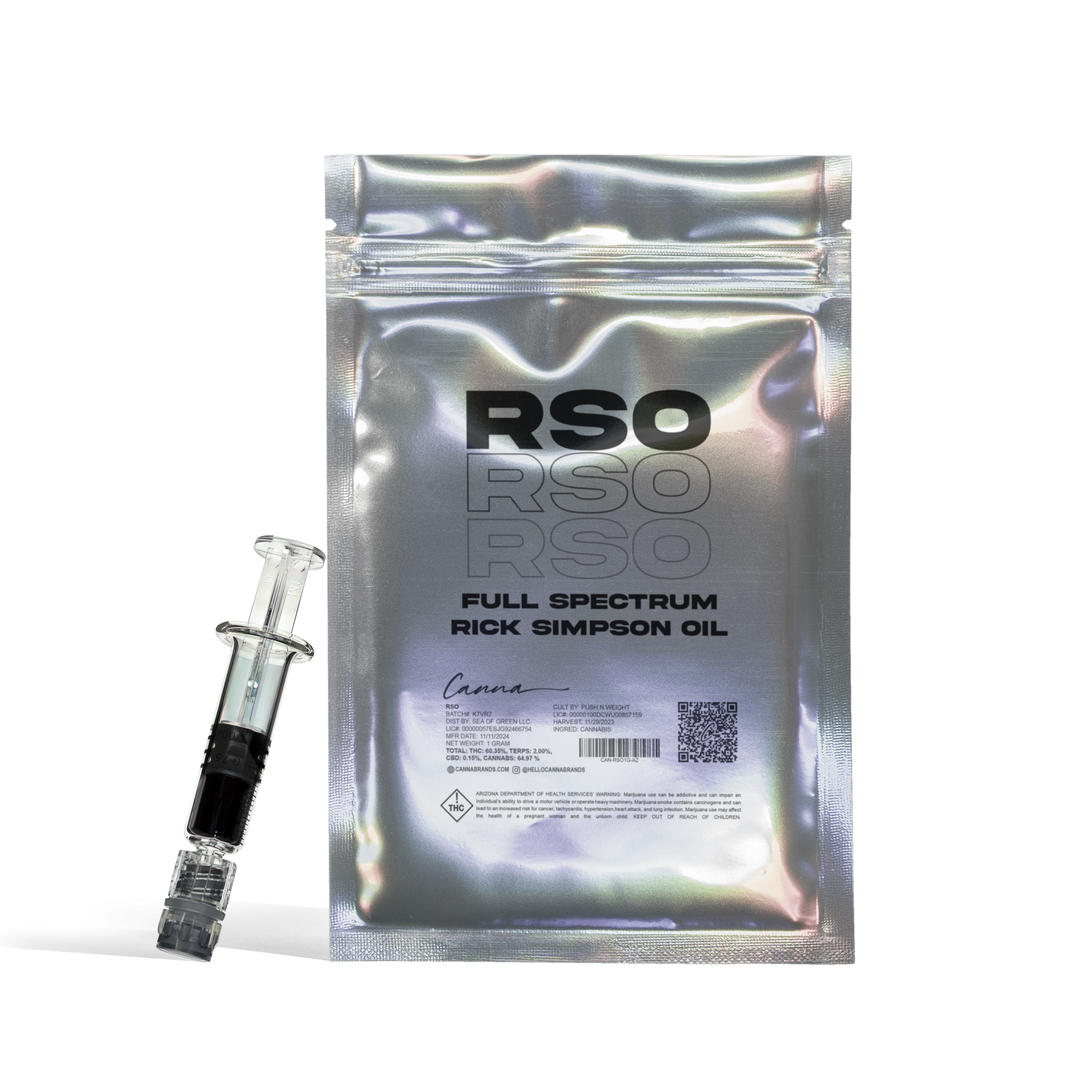 Photograph of product: CANNA RSO 1G