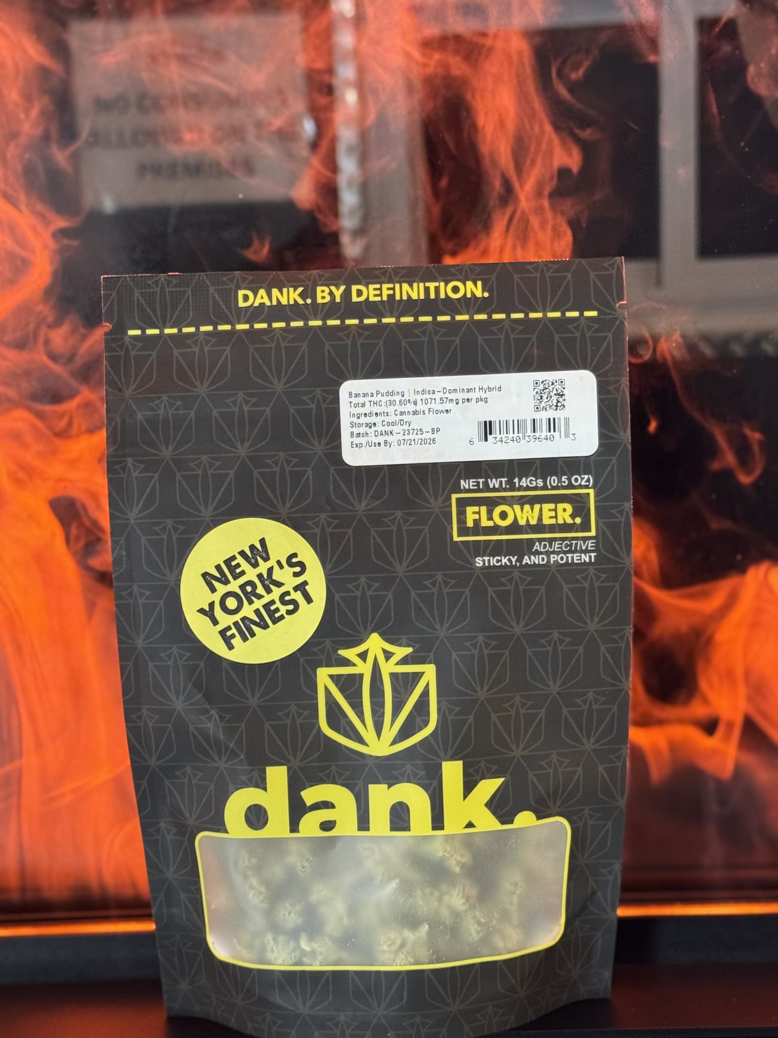 Photograph of product: Dank | Banana Pudding | 14g (Sungrown)