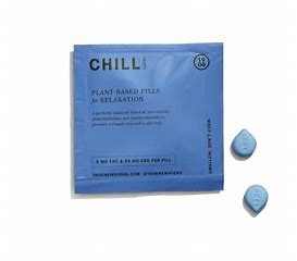 Photograph of product: 1906 Fast Acting Pills | 2 pack 1:5 TH-oui:CBD (5mg) | Chill