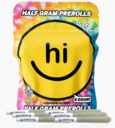 Photograph of product: HI | TROPICAL TANGIE | PREROLL 6PK | 3G