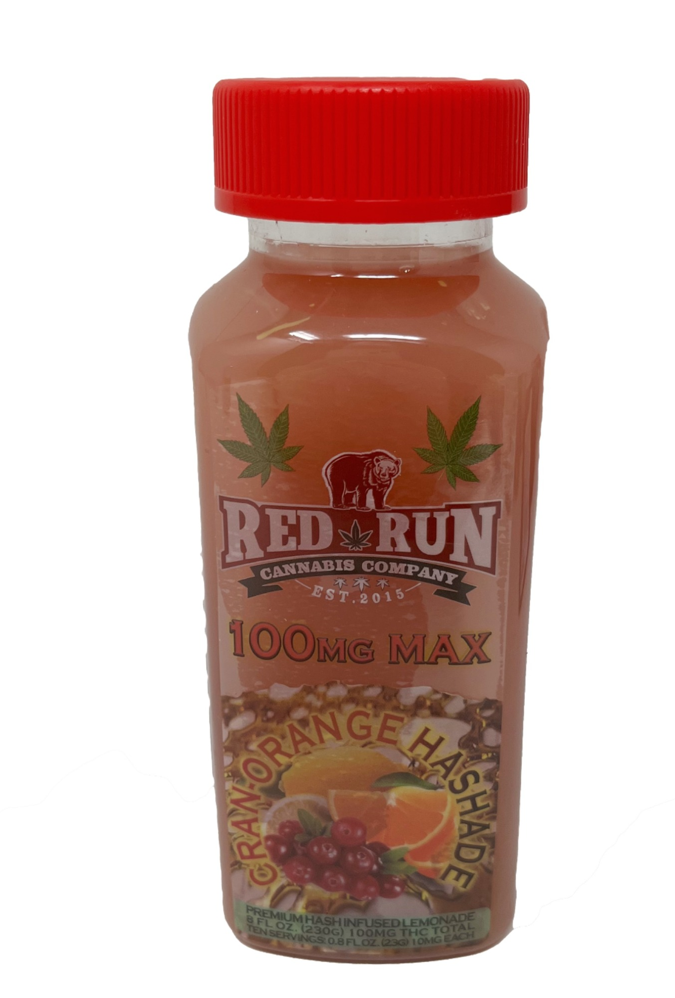 Photograph of product: 100mg TH-oui "Cranberry Orange au chocolatade" Lemonade by Red Run Oui'd Cultivators