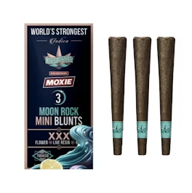 Photograph of product: PRESIDENTIAL | XXX | MOON ROCK INFUSED MINI BLUNT 3PK | 2.1G