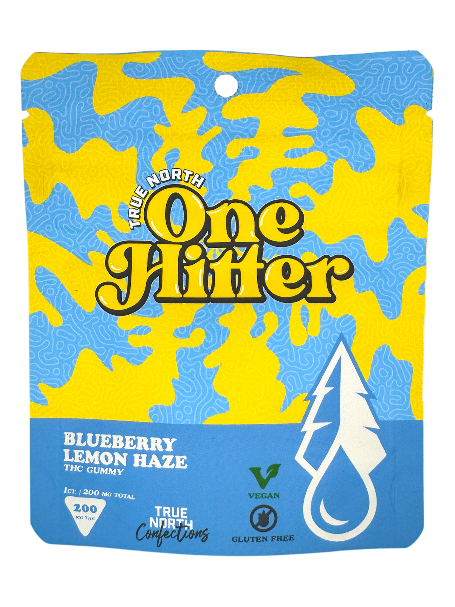 Photograph of product: 200mg Blueberry Lemon Haze One Hitter Gummy