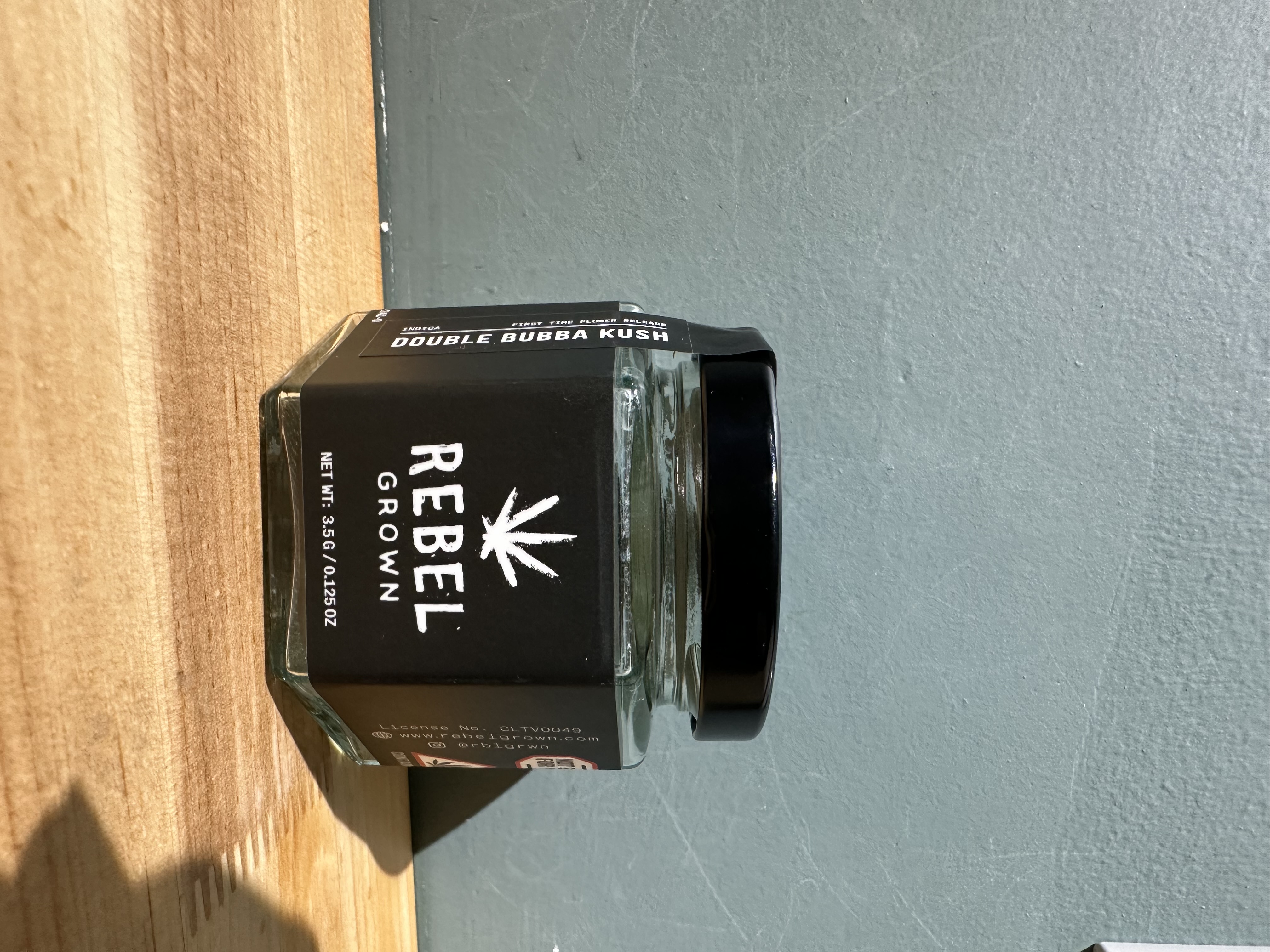 Photograph of product: Rebel Grown Flower | Double Bubba Kush