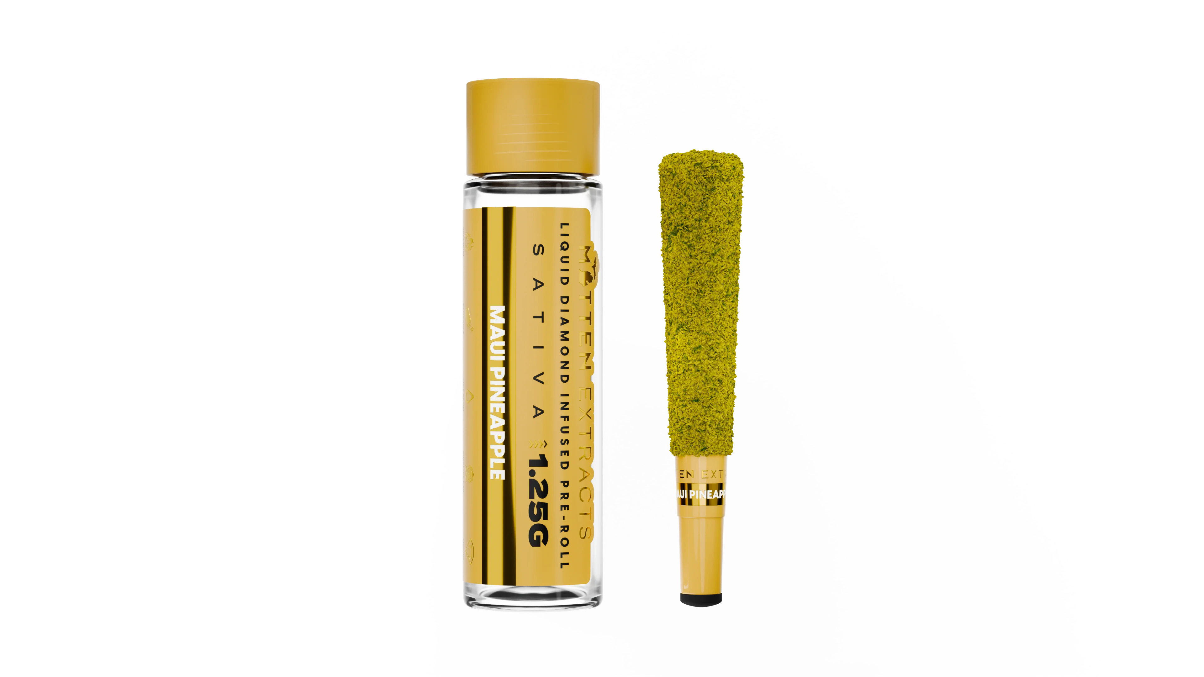 Photograph of product: MITTEN EXTRACTS | MAUI PINEAPPLE - INFUSED PRE ROLL Oui'd