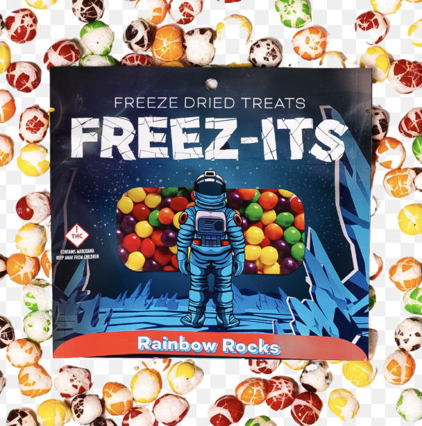 Photograph of product: FREEZ-ITS - Rainbow Rocks 100mg