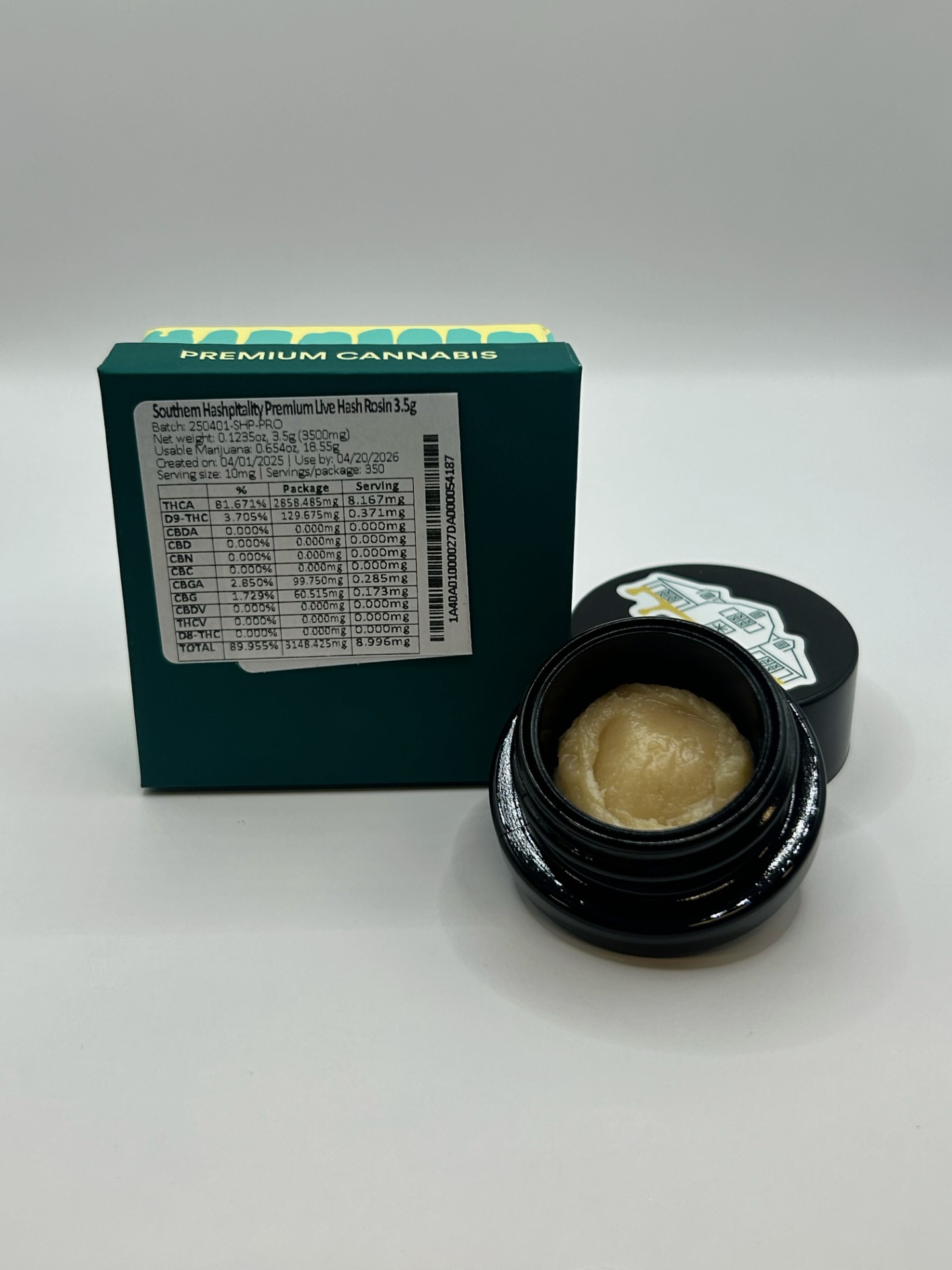 Photograph of product: Bountiful Farms | Southern au chocolatpitality Premium Live au chocolat Rosin | 3.5g