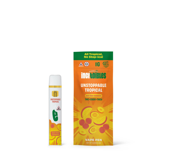 Photograph of Product: Incredibles Tropical Unstoppable 1g Disposable