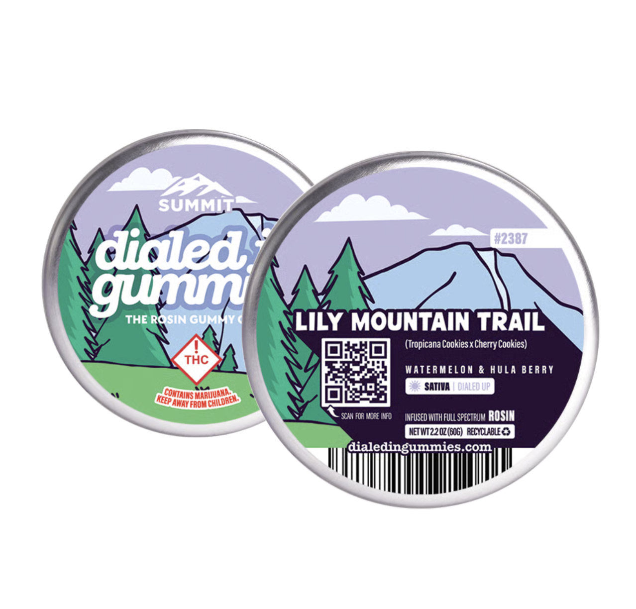 Photograph of product: Dialed In Lily Mountain Trail by Summit Rosin Gummies
