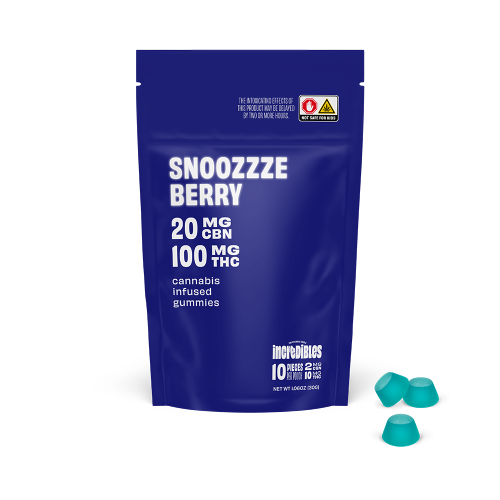 Photograph of product: Bites: Snoozzzeberry + CBD 5: Gummies | 10 Pack