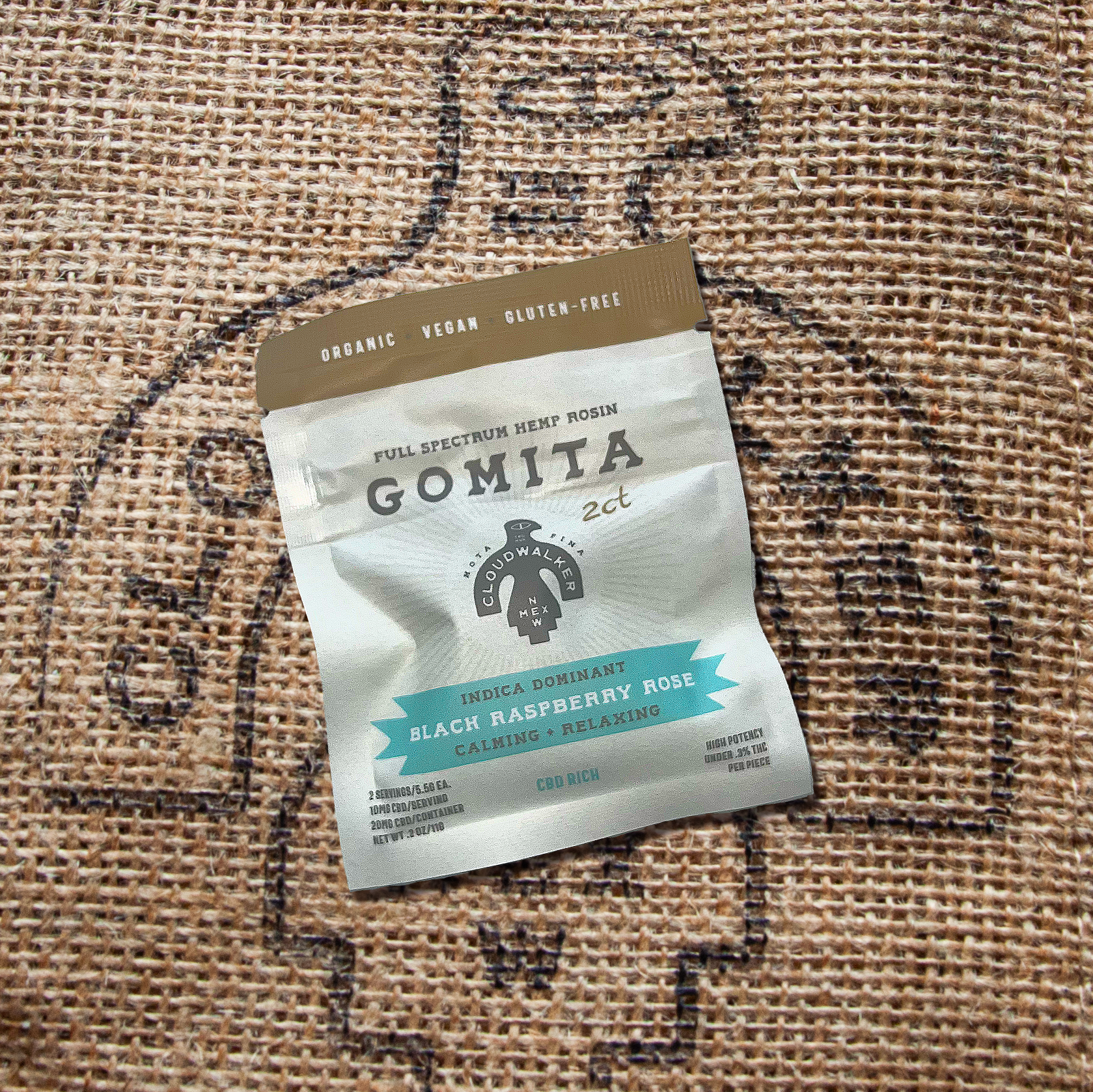 Photograph of product: Black Raspberry Rose Gomita (2ct, 10mg CBD)