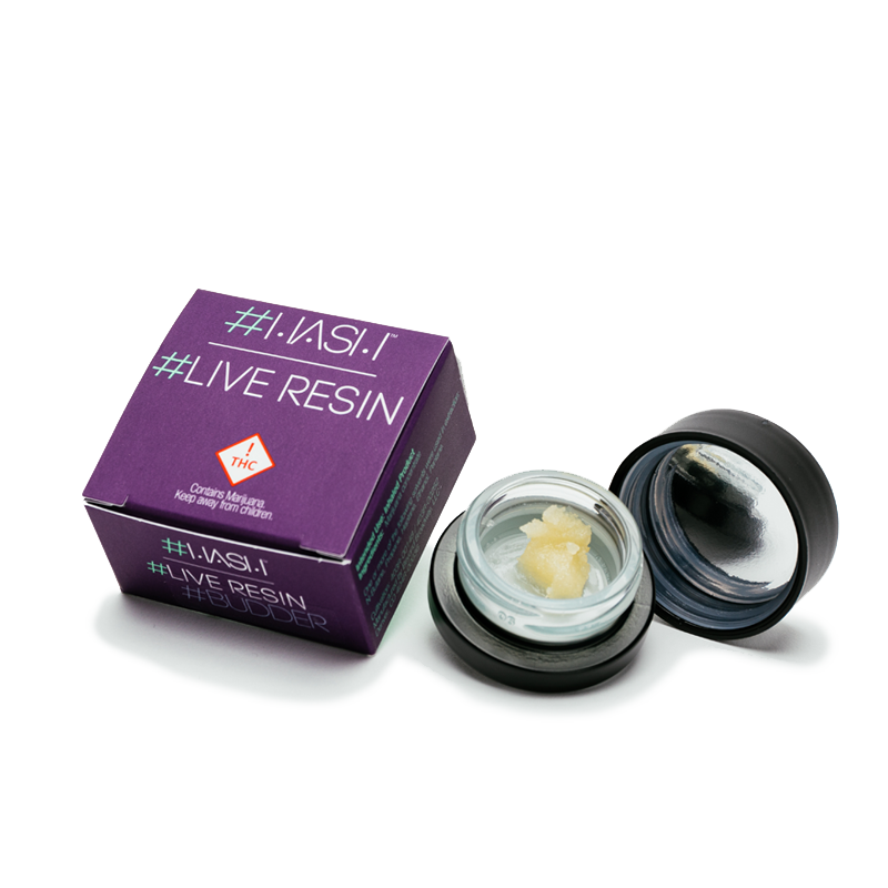 Photograph of product: Pyramid 1g Budder Caribbean Punch