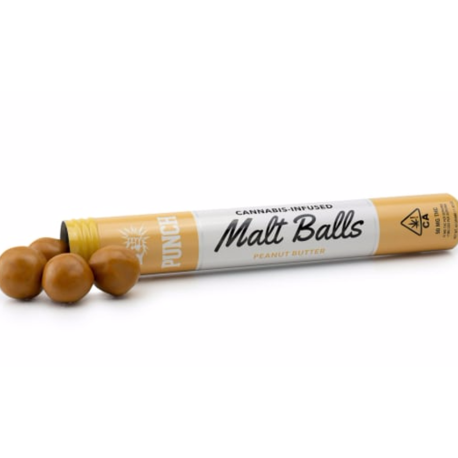 Photograph of product: Punch Malt Balls Peanut Butter 100mg