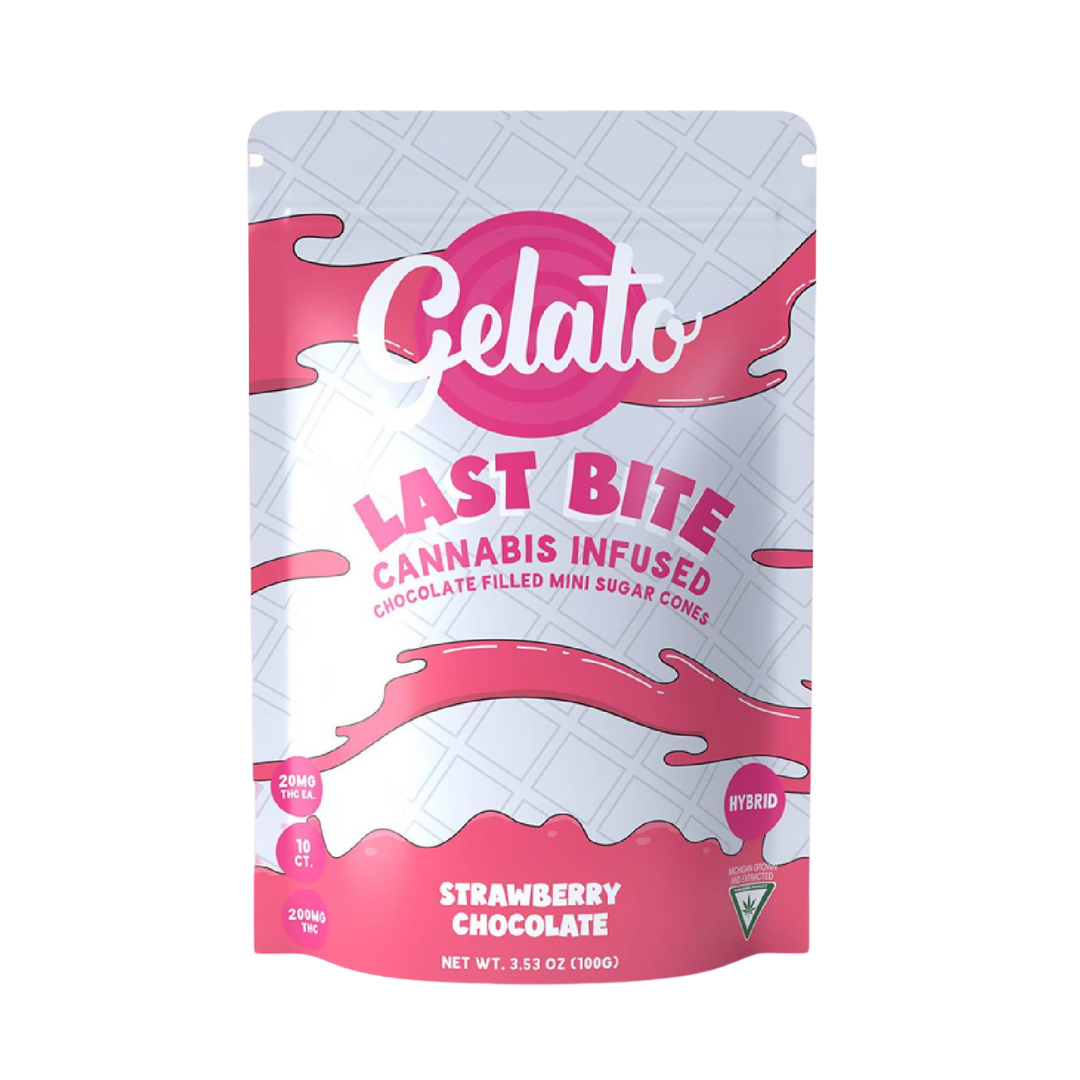 Photograph of product: Gelato | Strawberry White Chocolate Last Bites | 10x20mg | 200mg