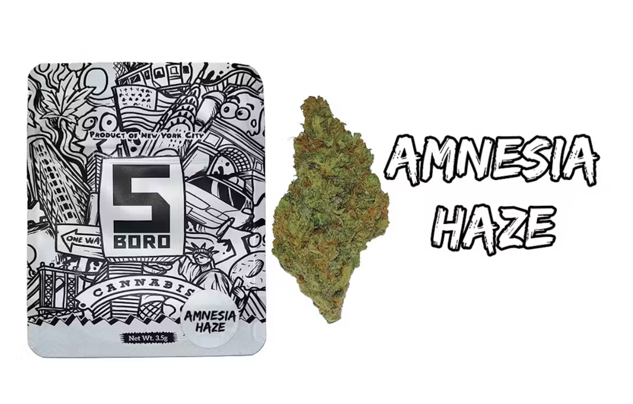 Photograph of Product: 5Boro | Amnesia Haze Dime Bag | Flower - .7g
