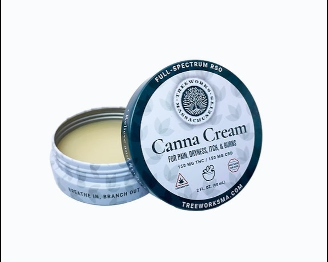 Photograph of product: RSO Canna Cream | 1:1 TH-oui:CBD | 60ml