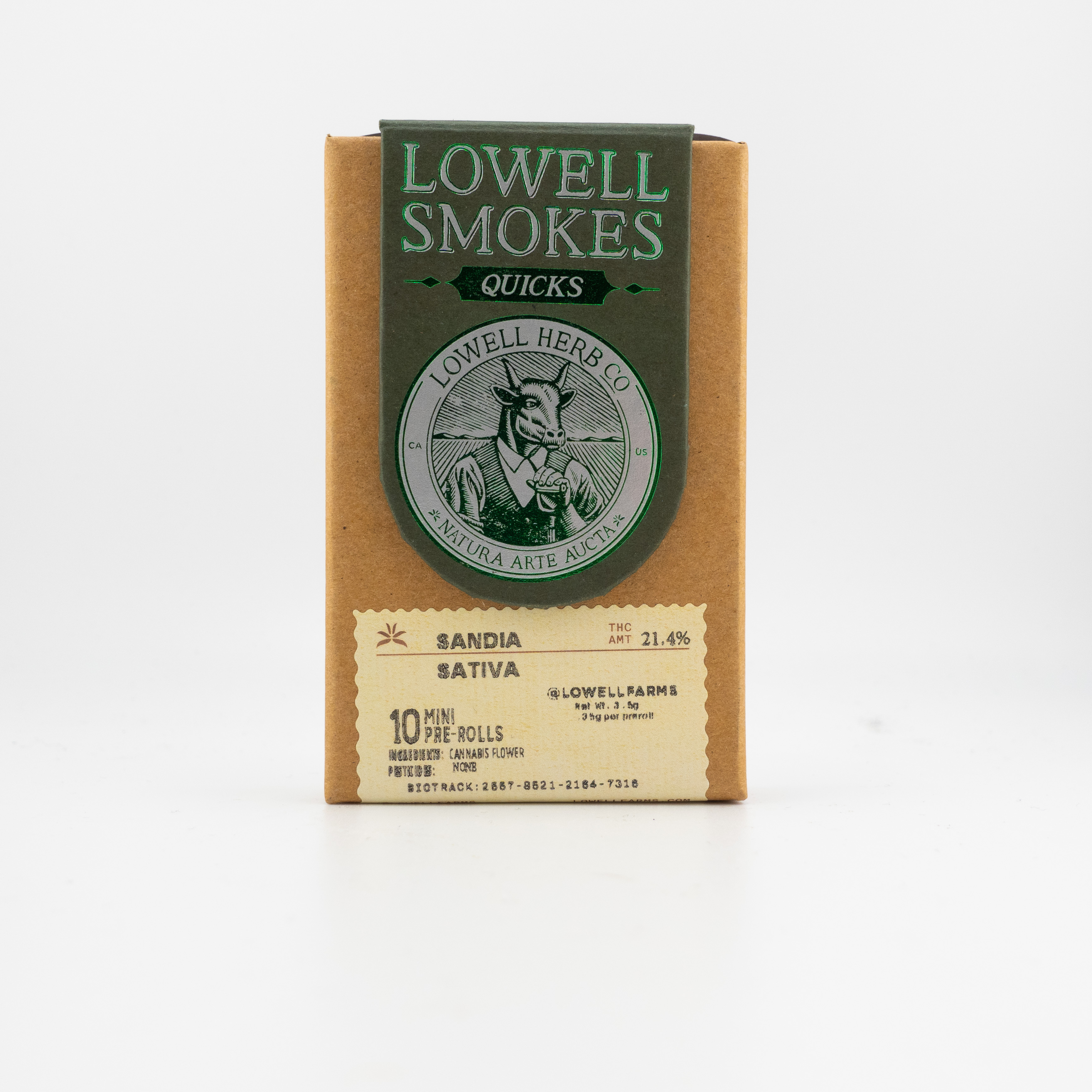 Photograph of product: Lowell Smokes 0.35g Oui'd Quicks 10pk