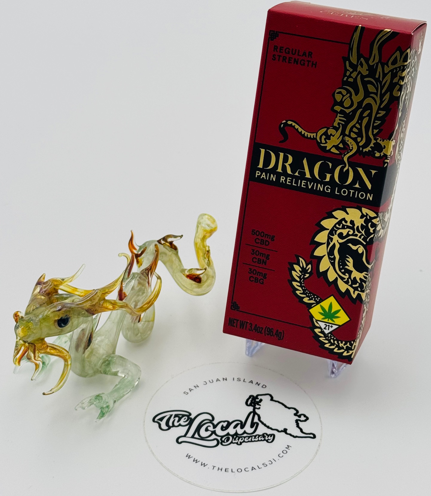 Photograph of Product: Dragon Lotion CBD Squeeze 3.4oz