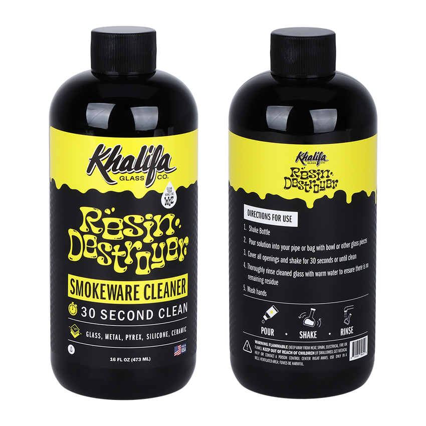Photograph of product: Khalifa Glass Co. Resin Destroyer Smokeware Cleaner | 16oz