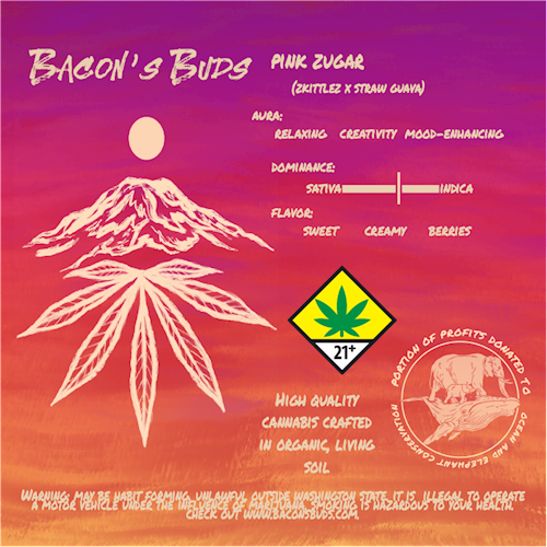 Photograph of product: Bacon's Buds - Pink Zugar Joints 2pk